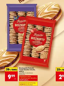 Biedronka Biszkoptki Płatonki Bonitki Twoje Słodkie Chwile truskawkowe oferta