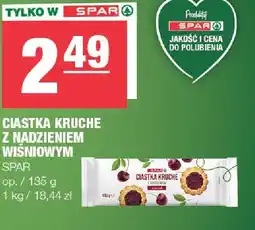 Spar Ciastka kruche z nadzieniem wiśniowym SPAR oferta