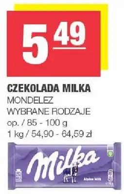 Spar Czekolada Milka Mondelez oferta