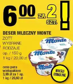 Spar Deser mleczny Monte Zott oferta