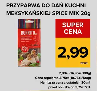 Przyprawa do dań kuchni meksykańskiej Spice Mix 20g Burrito Kit