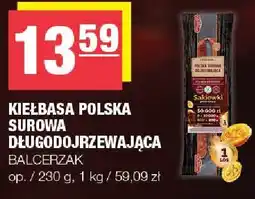 Spar Kiełbasa polska surowa długodojrzewająca Balcerzak oferta