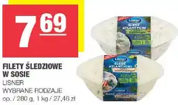 Spar Filety śledziowe w sosie LISNER wybrane rodzaje oferta