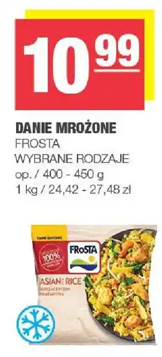 Spar Danie mrożone FROSTA wybrane rodzaje oferta