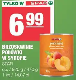 Spar Brzoskwinie połówki w syropie SPAR oferta