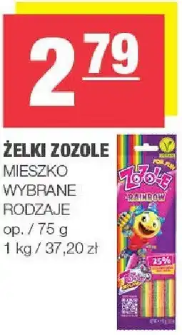 Spar Żelki Zozole MIESZKO wybrane rodzaje oferta