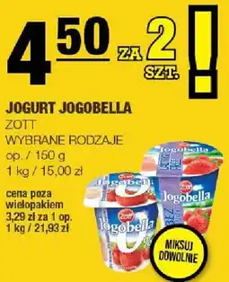 Spar Jogurt JOGOBELLA ZOTT wybrane rodzaje oferta
