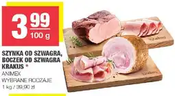 Spar Szynka od szwagra, Boczek od szwagra Krakus Animex wybrane rodzaje oferta