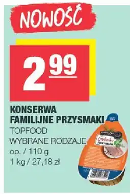 Spar Konserwa familiine przysmaki Topfood wybrane rodzaje oferta