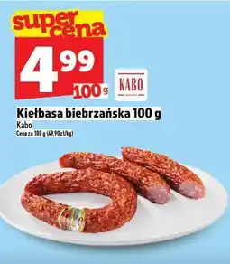 Topaz Kiełbasa biebrzańska 100 g Kabo oferta