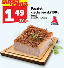 Topaz Pasztet ciechanowski 100 g Cedrob oferta