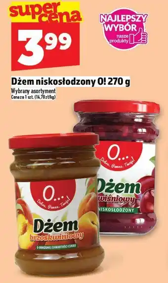 Dżem niskosłodzony O! 270 g
