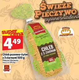 Topaz Chleb pszenno-żytni z 3 ziarnami 500 g Piekarnia Sokołowska oferta