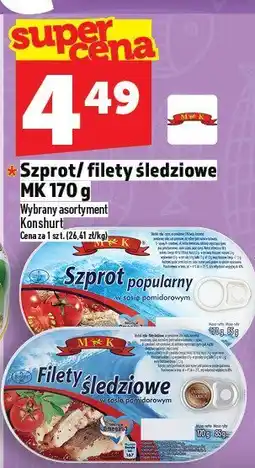 Topaz Szprot/filety śledziowe MK 170 g oferta