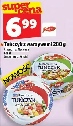 Topaz Tuńczyk z warzywami 280 g Graal Americana oferta