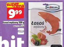 Topaz Łosoś wędzony 100 g Koral oferta