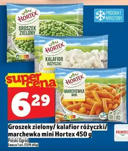 Topaz Groszek zielony/kalafior różyczkowy/marchewka mini Hortex 450 g oferta