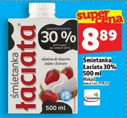 Topaz Śmietanka Łaciata 30% 500 ml oferta