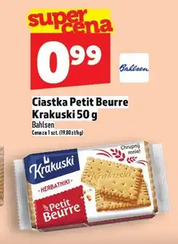 Topaz Ciastka Petit Beurre Krakuski 50g Bahlsen oferta