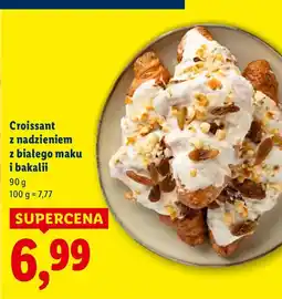Lidl Croissant z nadzieniem z białego maku i bakalii Lidl oferta