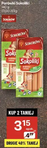 Delikatesy Centrum Parówki Sokołki 180g Sokołów oferta