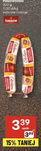 Delikatesy Centrum Pasztetowa Sokołów 300g wybrane rodzaje oferta