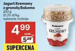 Delikatesy Centrum Jogurt Kremowy z granolą Bakoma wybrane rodzaje oferta