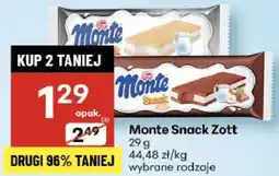 Delikatesy Centrum Monte Snack Zott wybrane rodzaje oferta
