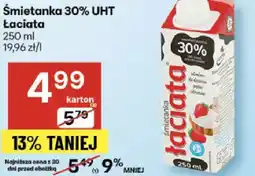 Delikatesy Centrum Śmietanka 30% UHT Łaciata oferta
