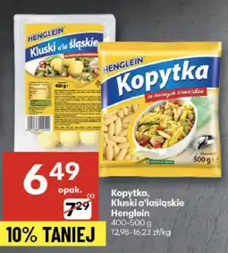 Delikatesy Centrum Kopytka, kluski śląskie Henglein oferta