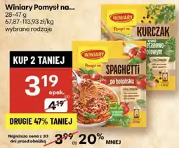 Delikatesy Centrum Makaron Winiary Pomysł na Spaghetti oferta
