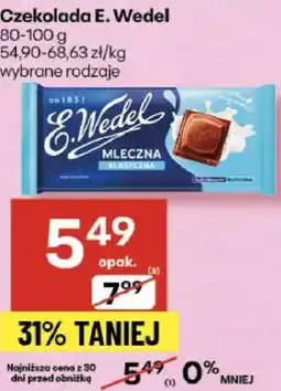 Delikatesy Centrum Czekolada E. Wedel mleczna oferta