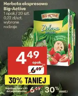 Delikatesy Centrum Herbata ekspresowa Big-Active Zielona herbata z dodatkiem owoców wybrane rodzaje oferta