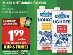 Delikatesy Centrum Mleko UHT Uchate Polmlek 1l 2%, 3,2% oferta