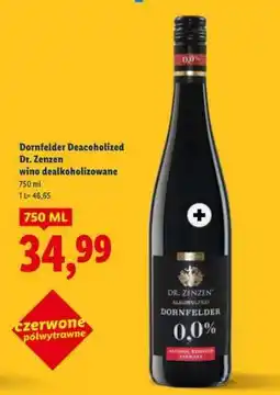 Lidl Dornfelder Deacolholized Dr. Zenzen oferta