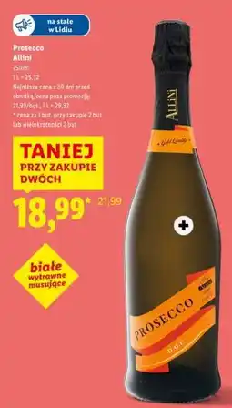 Lidl Prosecco Allini oferta