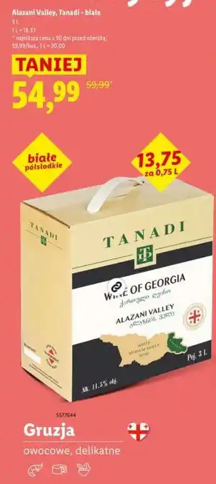 Alazani Valley, Tanadi - białe