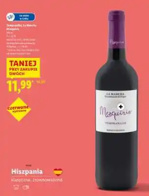 Lidl Tempranillo, La Mancha Mezquiriz oferta