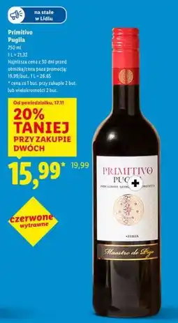 Lidl PRIMITIVO PUGLIA oferta