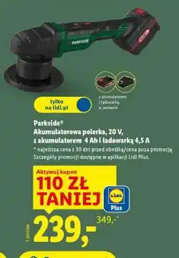 Lidl Parkside Akumulatorowa polerka, 20 V oferta
