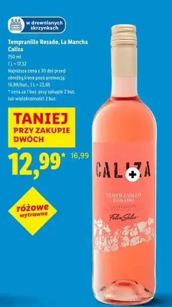 Lidl Tempranillo Rosado, La Mancha Caliza oferta