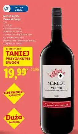 Lidl Merlot, Veneto Casale ai Campi oferta