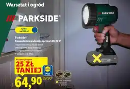 Lidl PARKSIDE Akumulatorowa lampa ręczna LED 20 V oferta