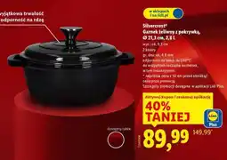 Lidl Silvercrest Garnek żeliwny z pokrywką, Ø 21,3 cm, 2,8 L oferta