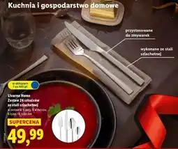 Lidl LIVARNO home Zestaw 24 sztućców ze stali szlachetnej oferta