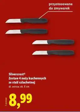 Lidl Silvercrest Zestaw 4 noży kuchennych ze stali szlachetnej oferta