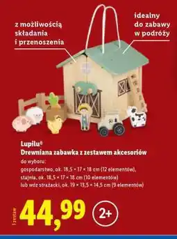 Lidl Lupilu Drewniana zabawka z zestawem akcesoriów oferta