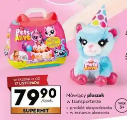 Biedronka Mówiący pluszak w transporterze oferta