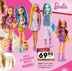 Biedronka Lalka Monster High, Barbie Color Reveal lub kucyk Barbie oferta