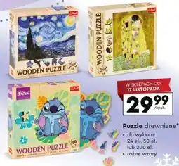 Biedronka Puzzle drewniane oferta